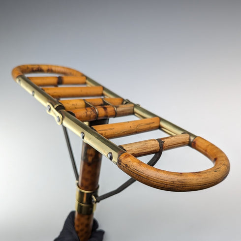 1905年頃 アンティーク シューティングステッキ 杖 バンブー竹 折りたたみ椅子